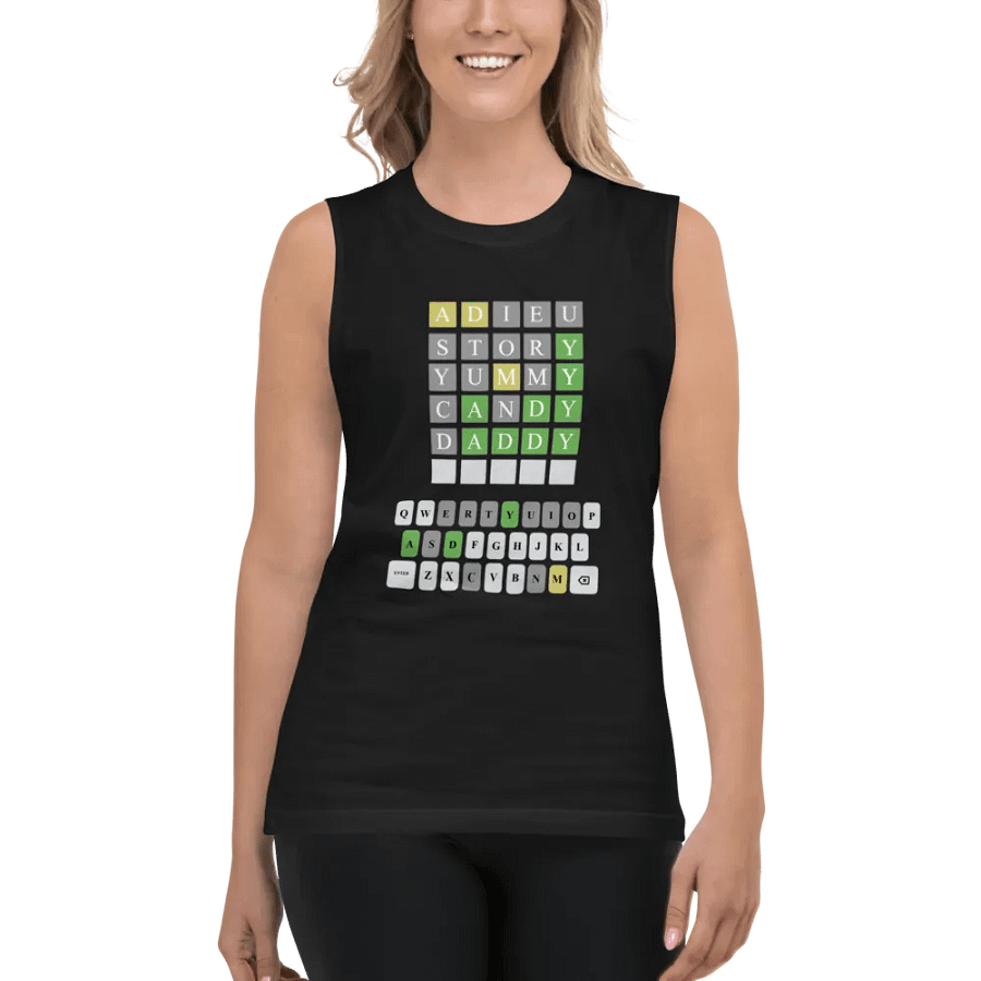 Wordle Muscle Tee product image (3)