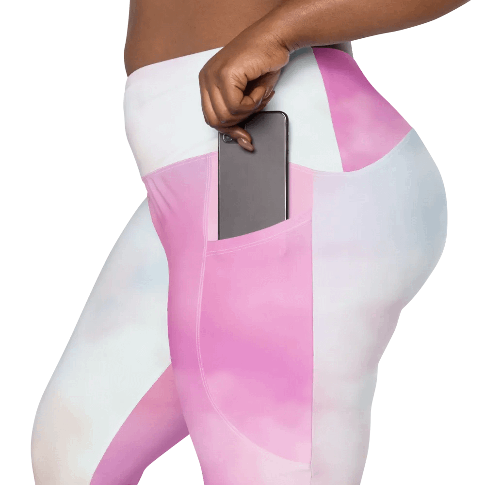Blur cloud rainbow Design Leggings with Pocket - V4 product image (9)
