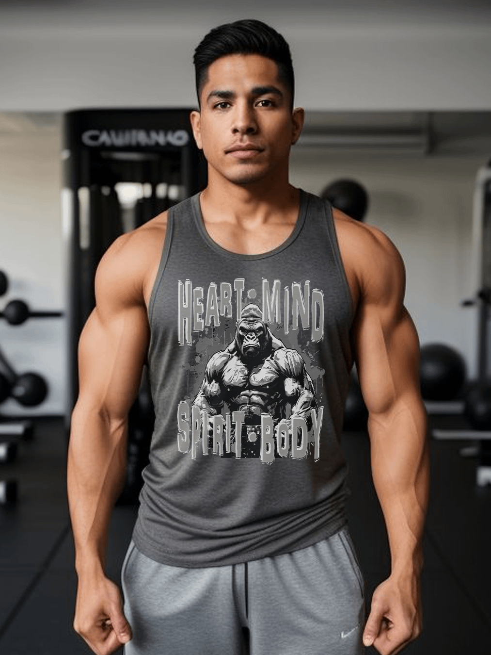 Takes Heart Mind Spirit Body Fitness Workout Gym Trainer Tank Top product image (2)