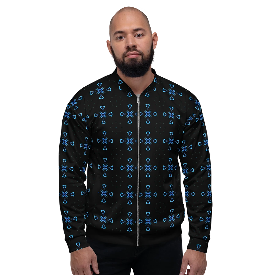 Abstract Multiple Crosses Unisex All Over Print Bomber Jacket product image (1)