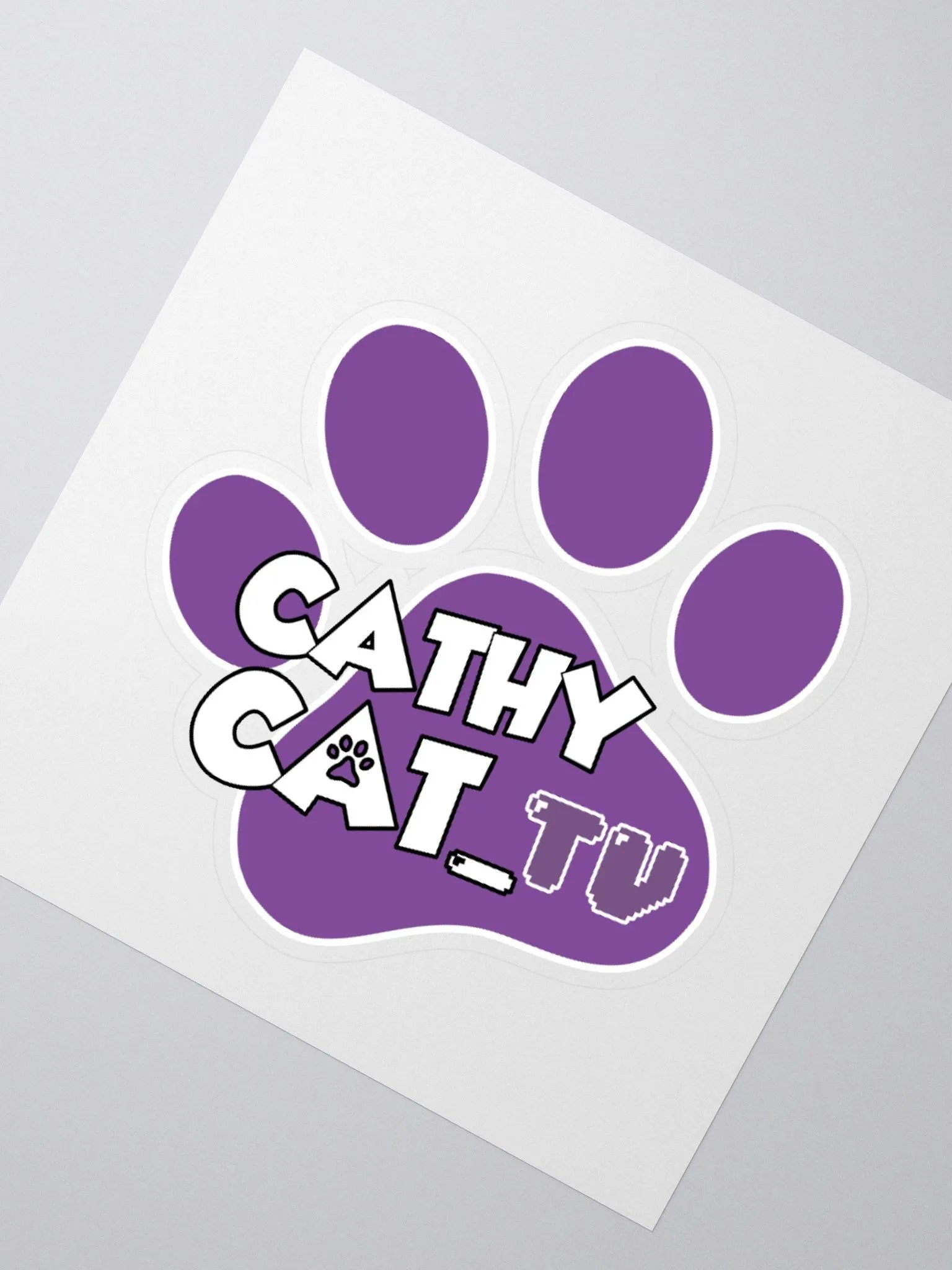 CathyCat_TV Logo Sticker product image (2)