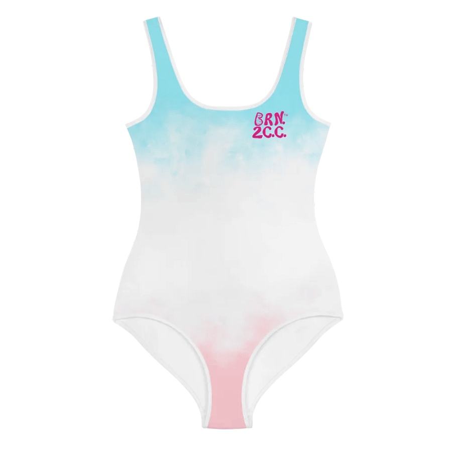 💖Girls' | Youth | BRN.2C.C.™ | Patriotic Pastels Swimsuit 👙| Pink Logos product image (5)