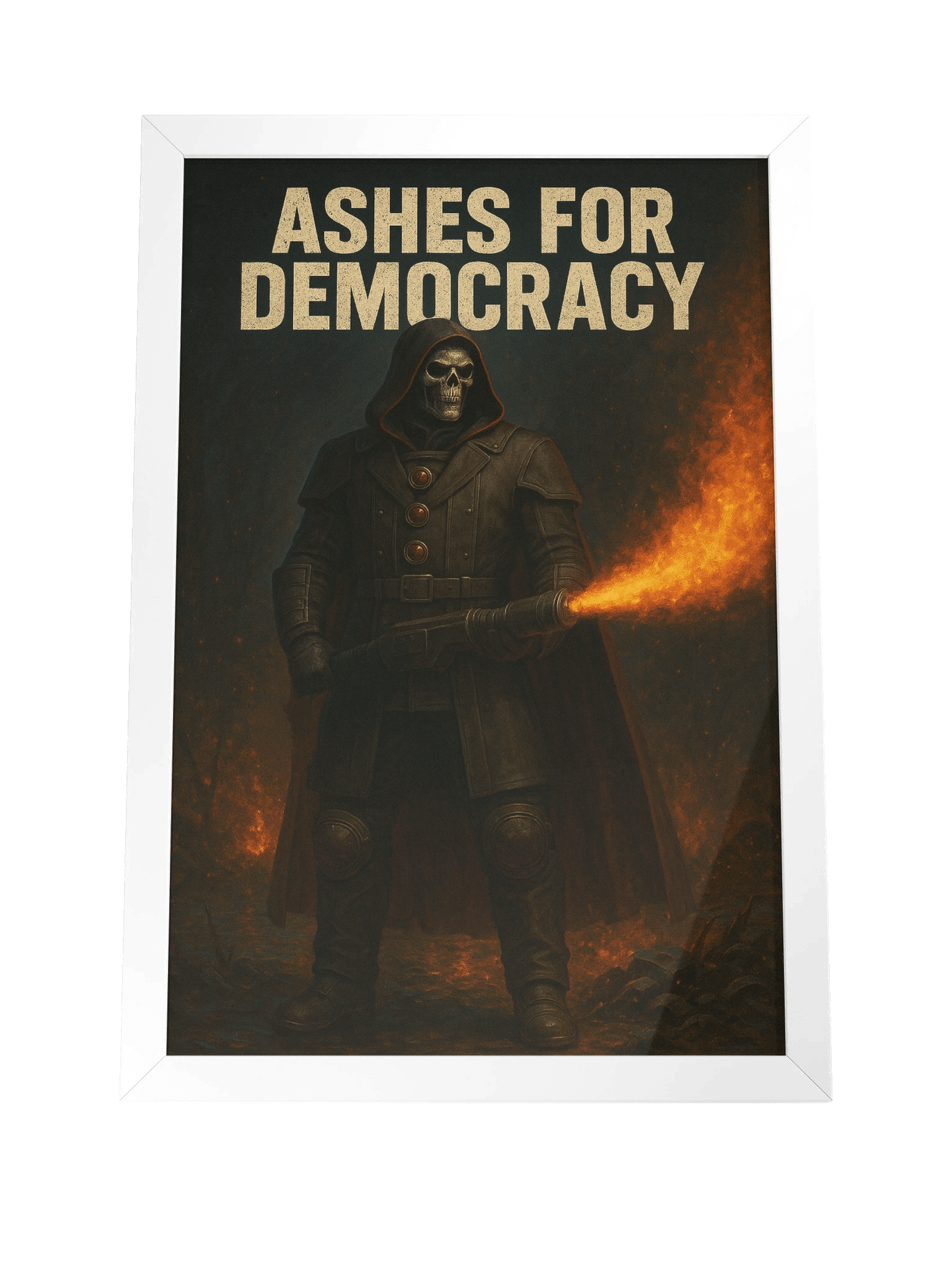 "Ashes for Democracy" Framed Matte Poster product image (4)