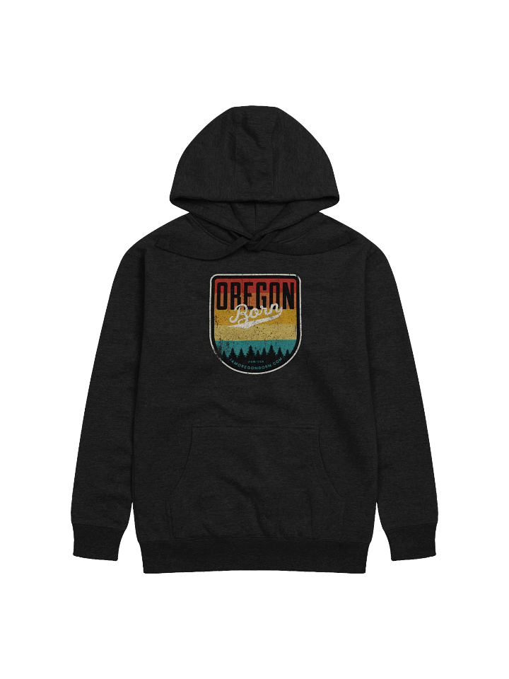 Oregon Born Vintage Shield Hoodie product image (1)