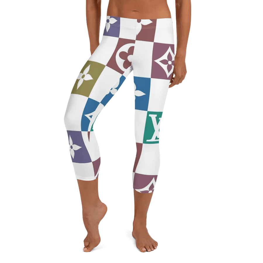 Capri Leggings – Luxury Logo Print for Sophisticated & High-End Style product image (3)