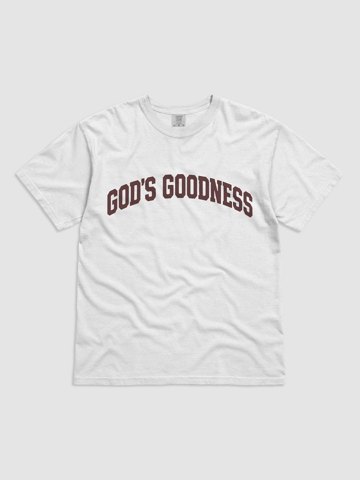 Covenant Classic GOD’S GOODNESS Garment-Dyed Heavyweight T-Shirt | Vintage Christian Faith Tee product image (2)