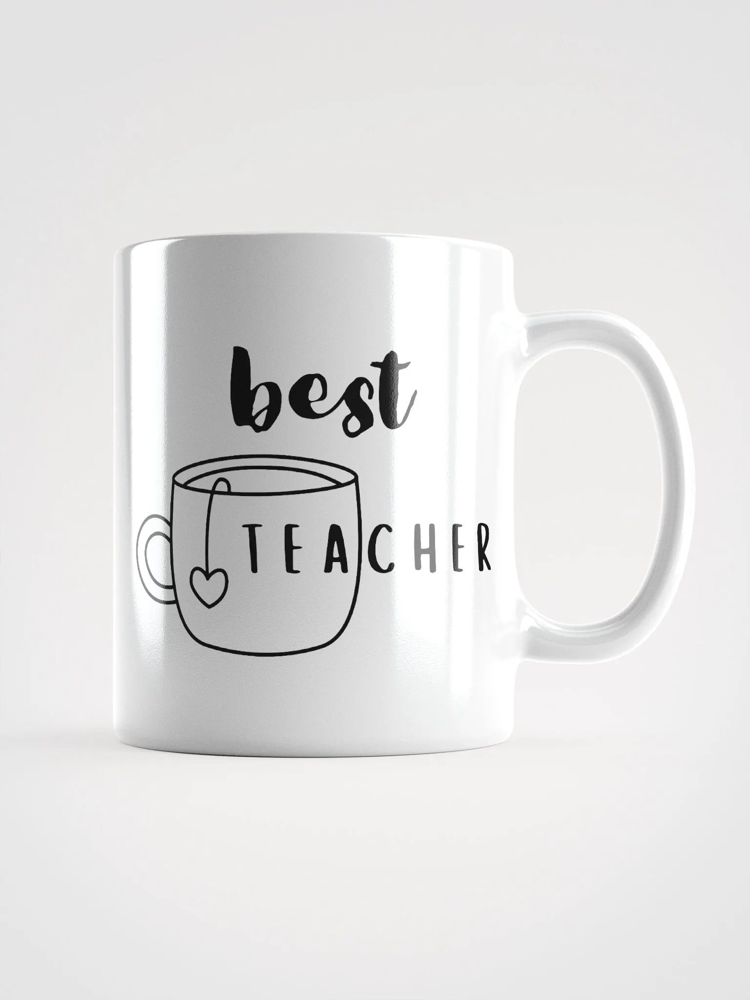 Best Teacher White Glossy Mug product image (1)