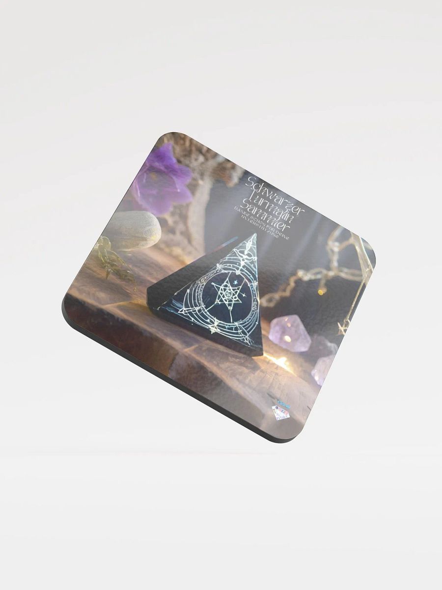 Untersetzer aus glänzendem Kork, Jahres Abo. Schwarzer Turmalin Sammler product image (1)
