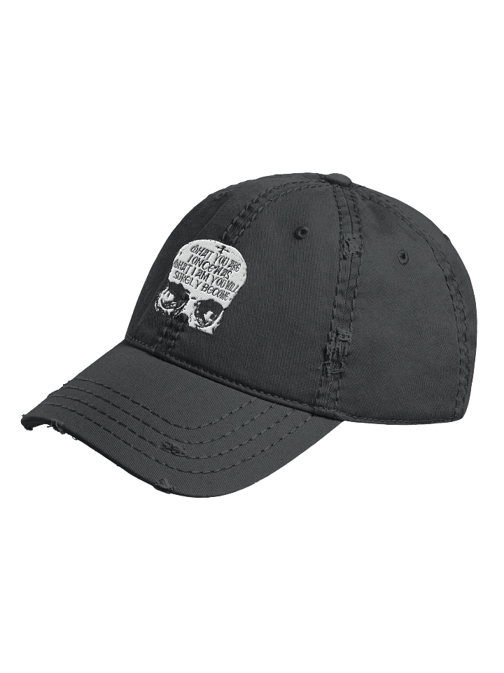 Skull Symbol Distressed Dad Hat product image (2)
