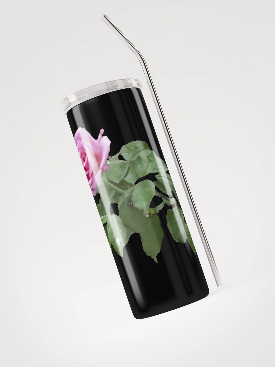 Miniaday Designs Pink Rose Stainless Steel Tumbler product image (3)