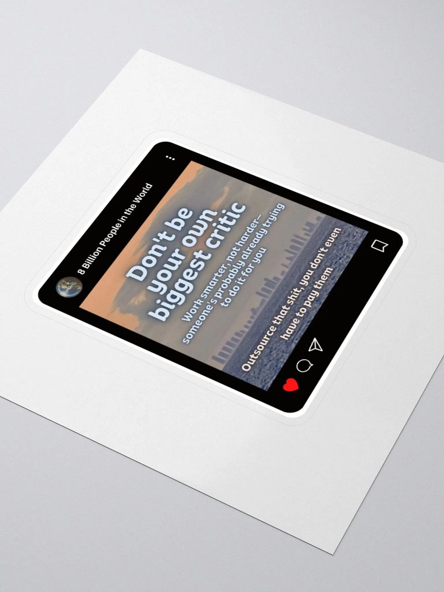 Outsource self hate sticker product image (3)