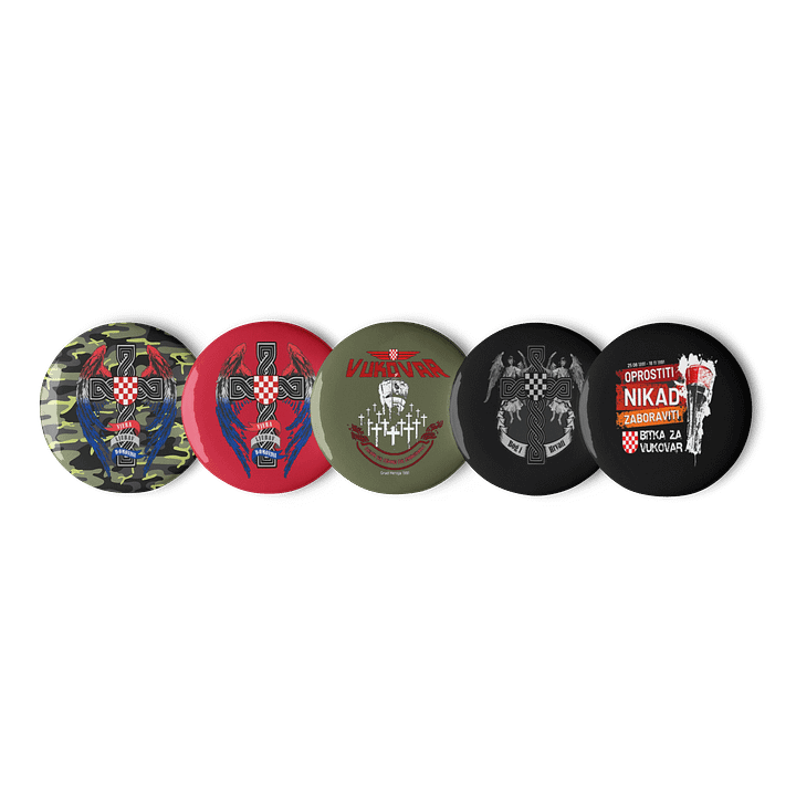 Winged Defender Pin Button Set product image (1)