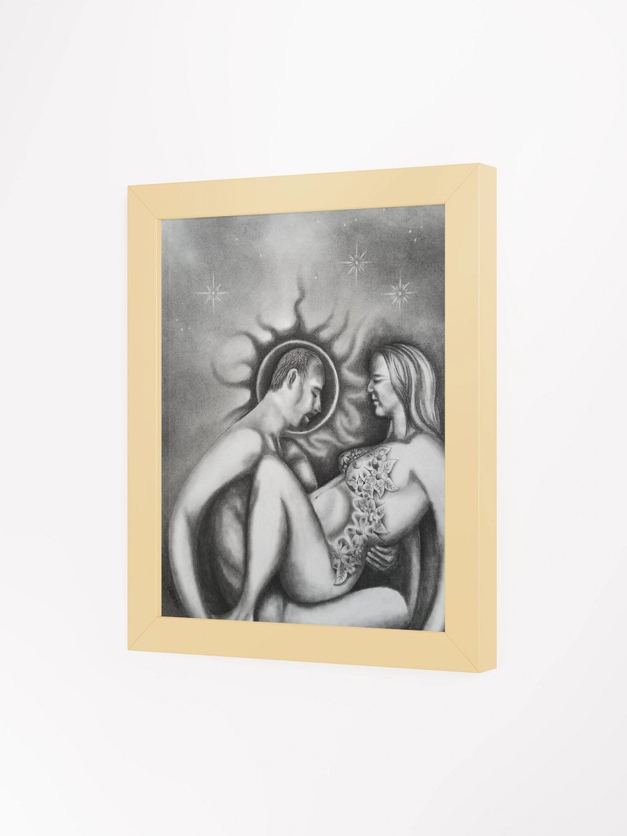 Gift - in charcoal small framed print product image (15)