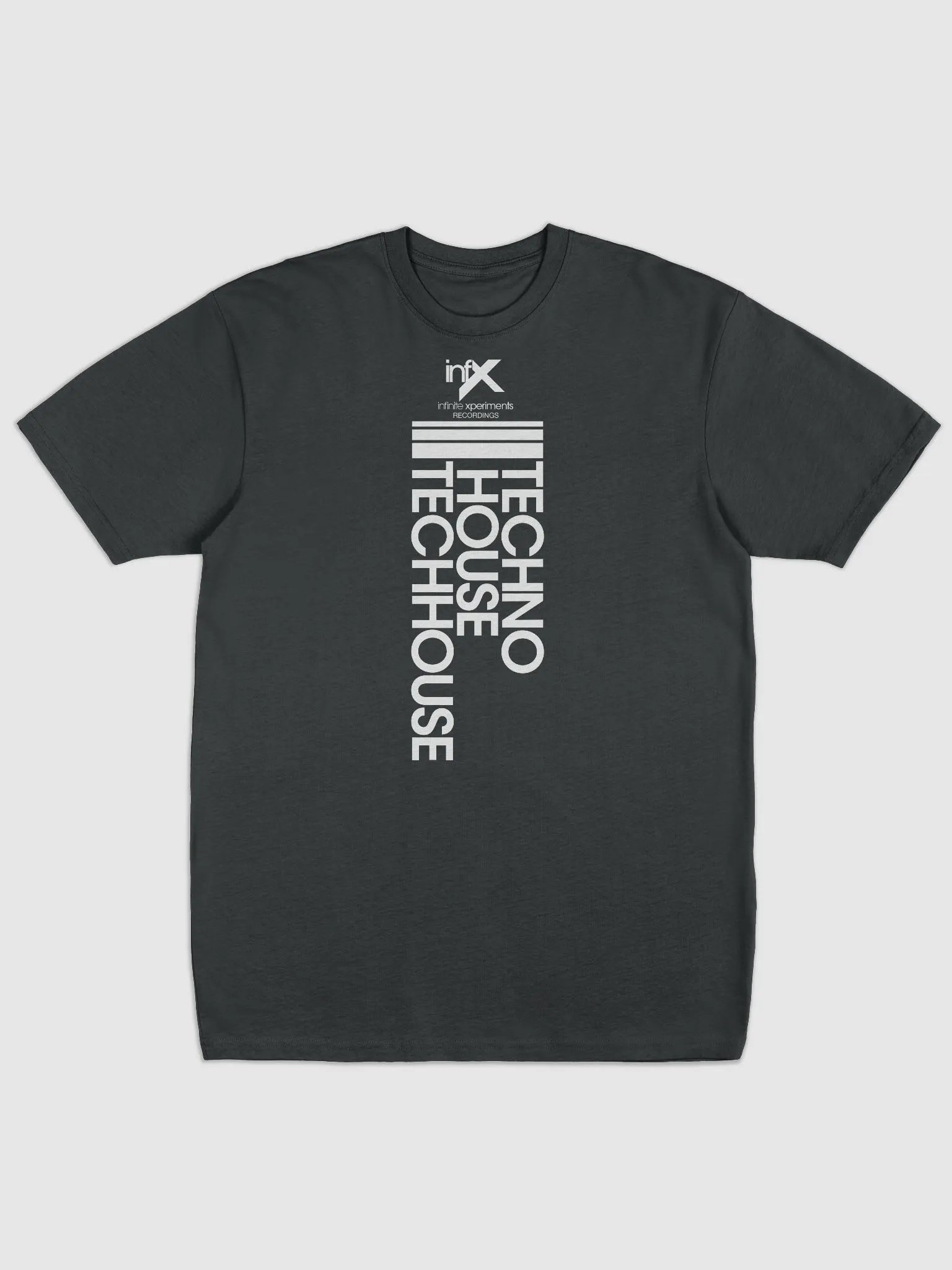 InfX (Infinite Xperiments Recordings) Techno, House, Tech House Genres Black T-Shirt product image (1)