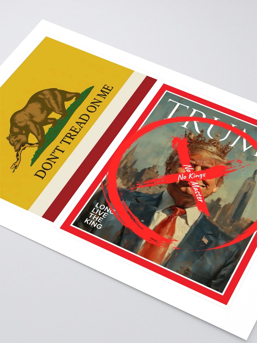California Republic No Kings Sticker Set product image (2)