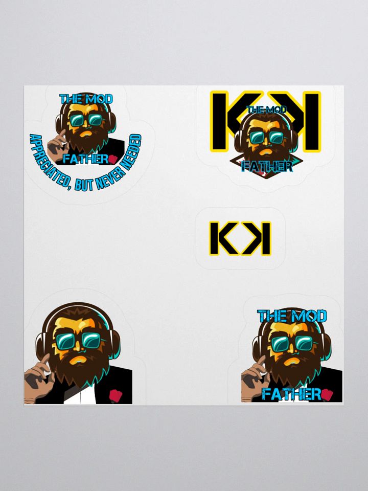 Themodfather kiss cut stickers product image (1)