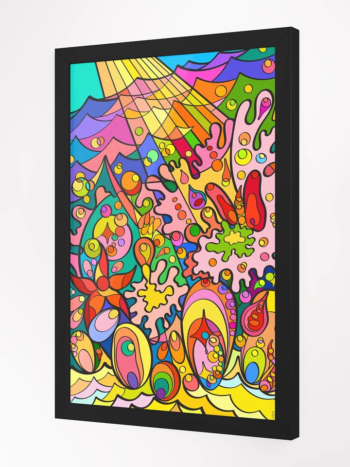 Vibrant Organic Shapes Framed Poster - Undersea product image (8)