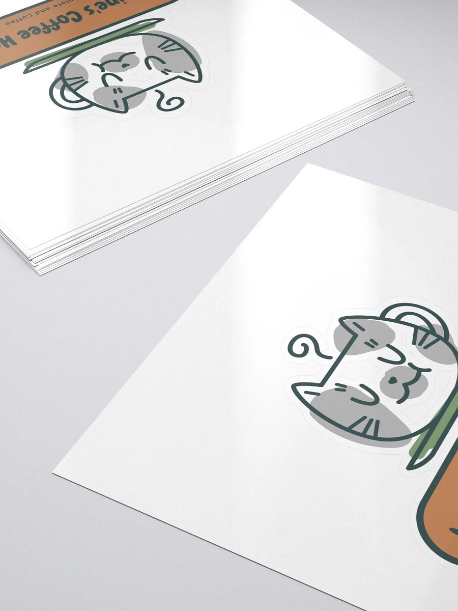 Loraine's Kitty Coffee Small Sticker product image (5)