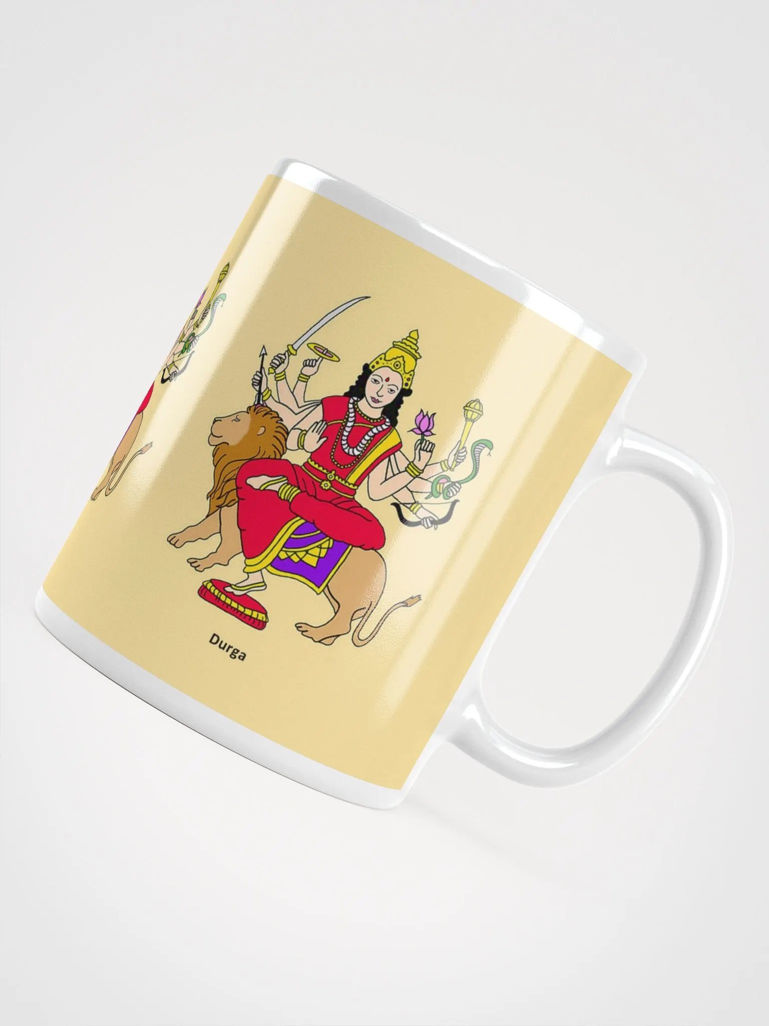 Goddess Durga Mug (Golden) product image (4)