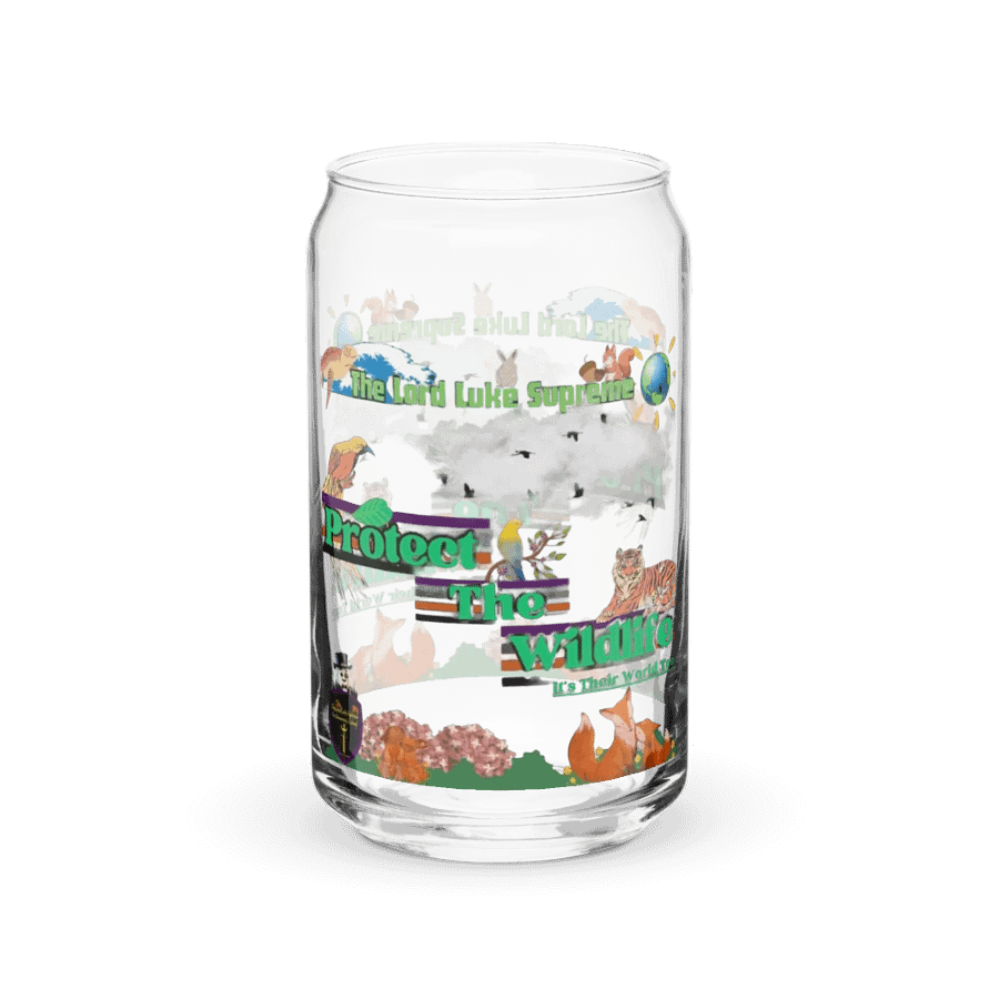 Protect The Wildlife Can-Shaped Glass product image (4)