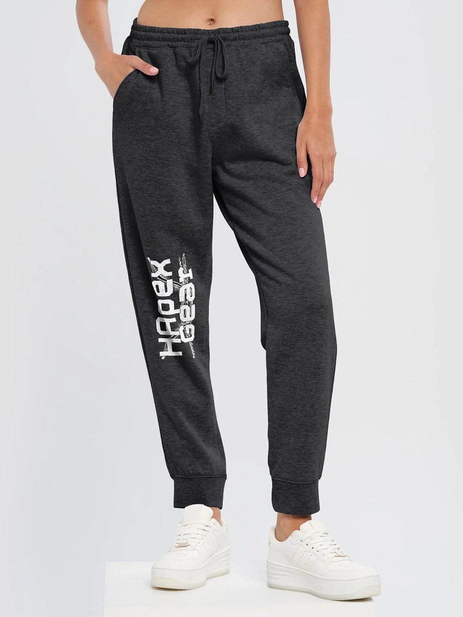 Midweight Fleece Joggers - White HApex Gear Black Logo product image (6)