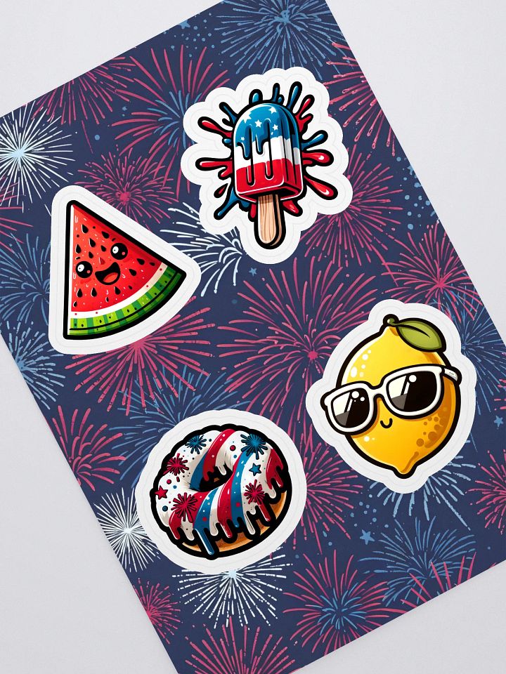 4th of July Summer Foods Sticker Sheet product image (1)
