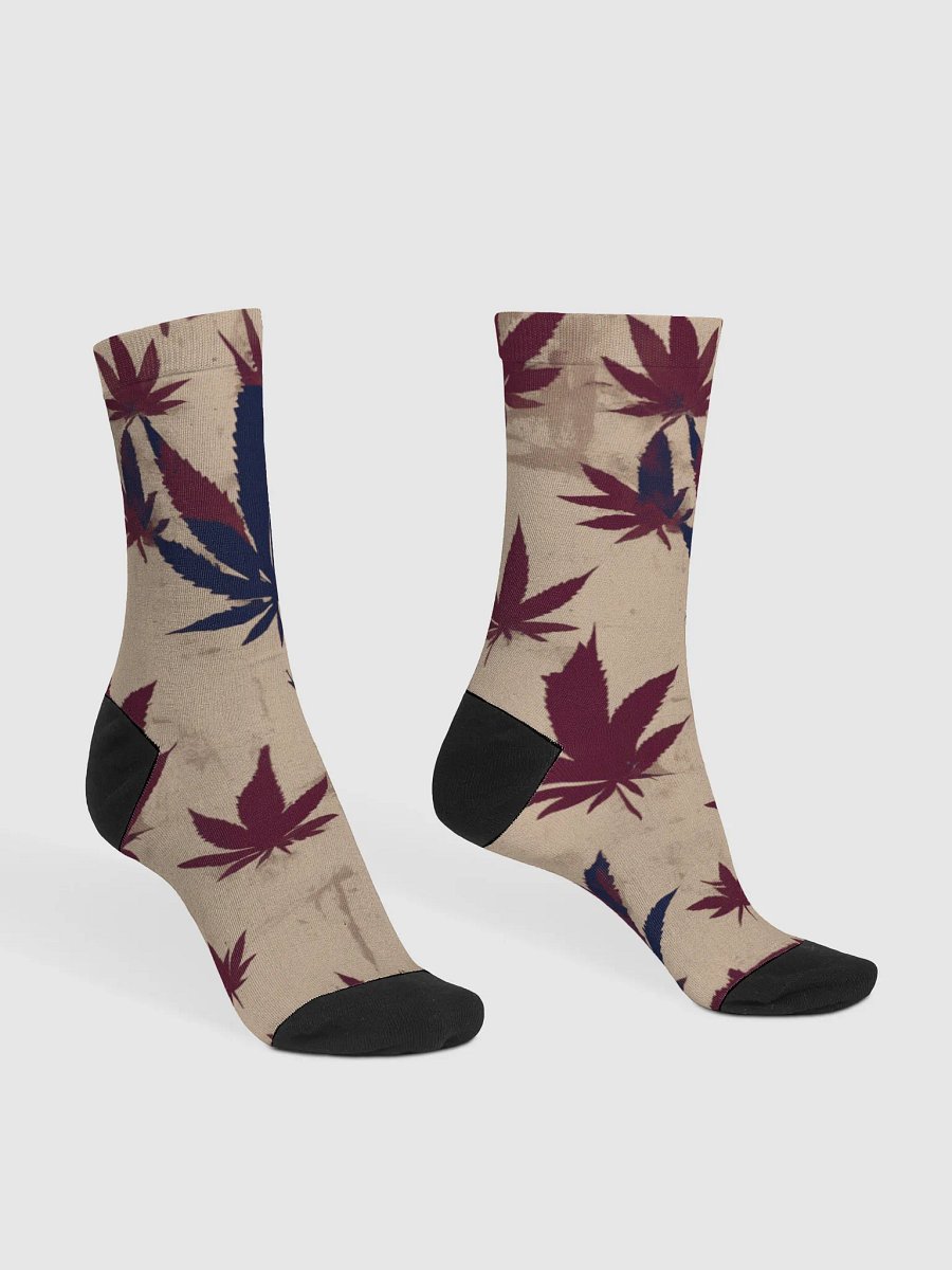 TAN MAROON NAVY LEAFS product image (3)