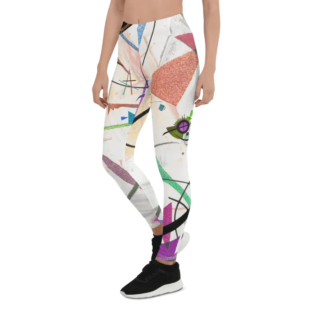 Abstract Lithographic Pattern Design leggings - V2 product image (6)