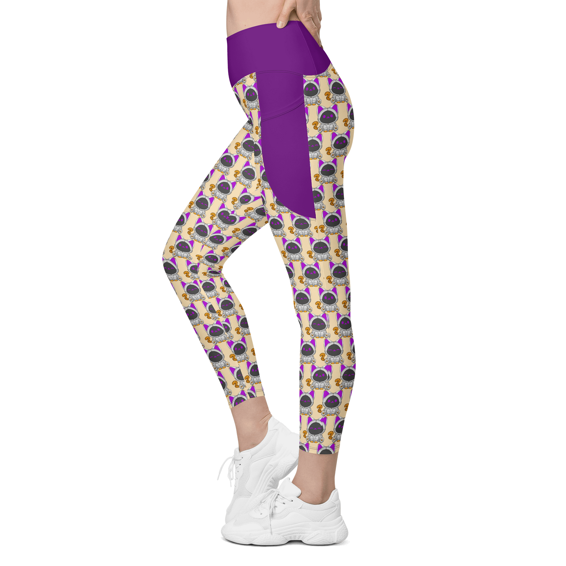PalBot Leggings w/Pockets - Plum product image (6)