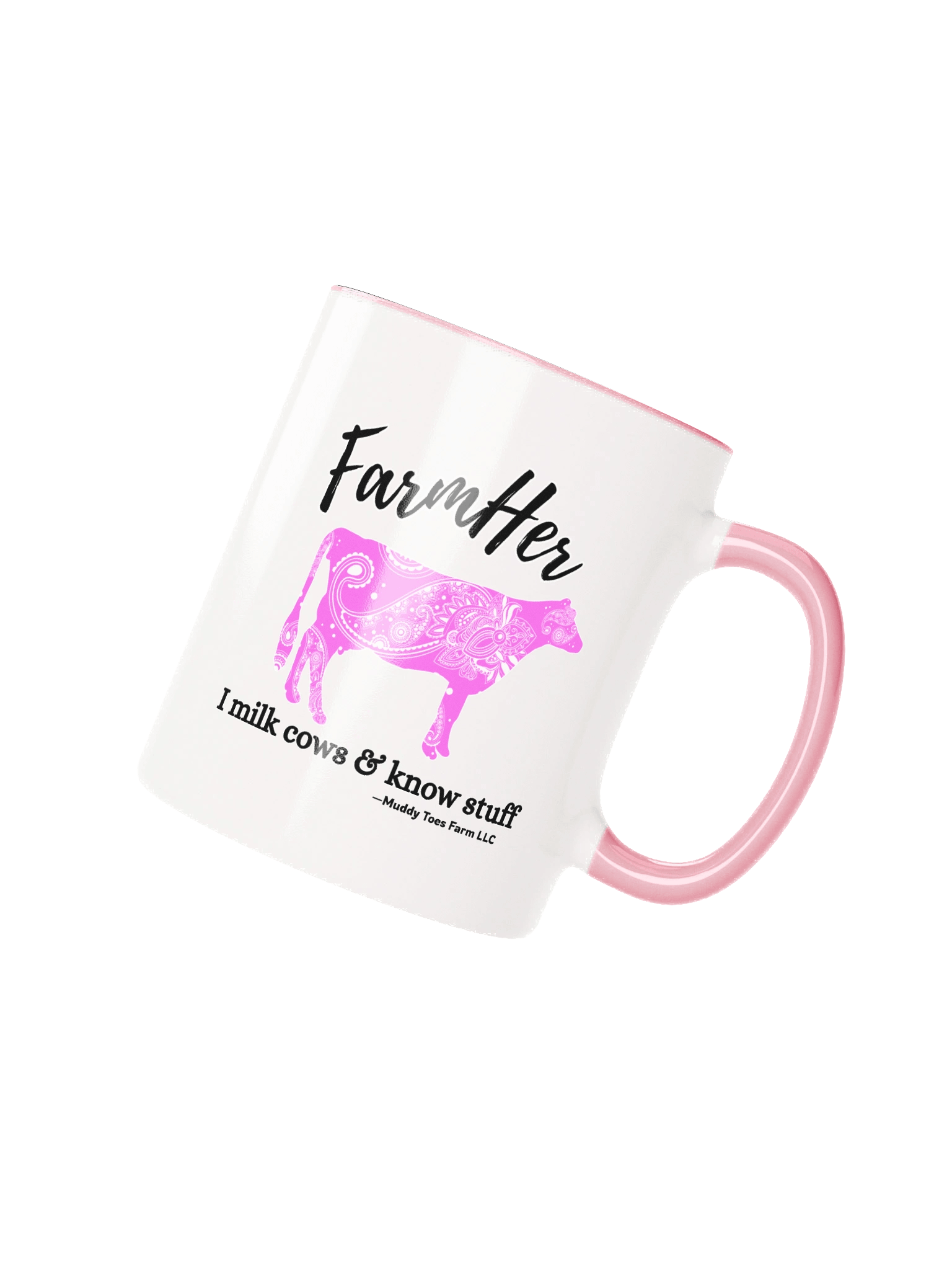 FarmHer Paisley Cow Ceramic Mug product image (2)