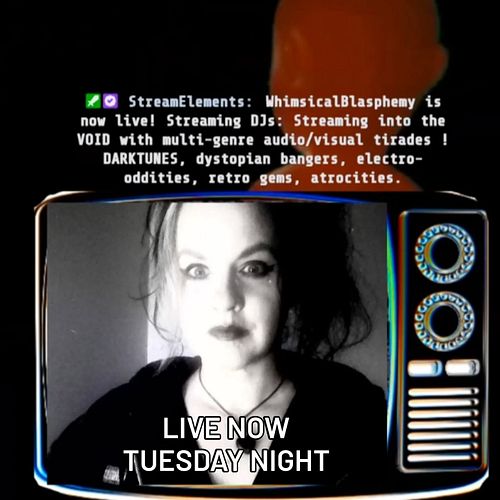Live now on Twitch, for sanity's sake! Twitch.tv/WhimsicalBlasphemy 🖤🎶🔥
