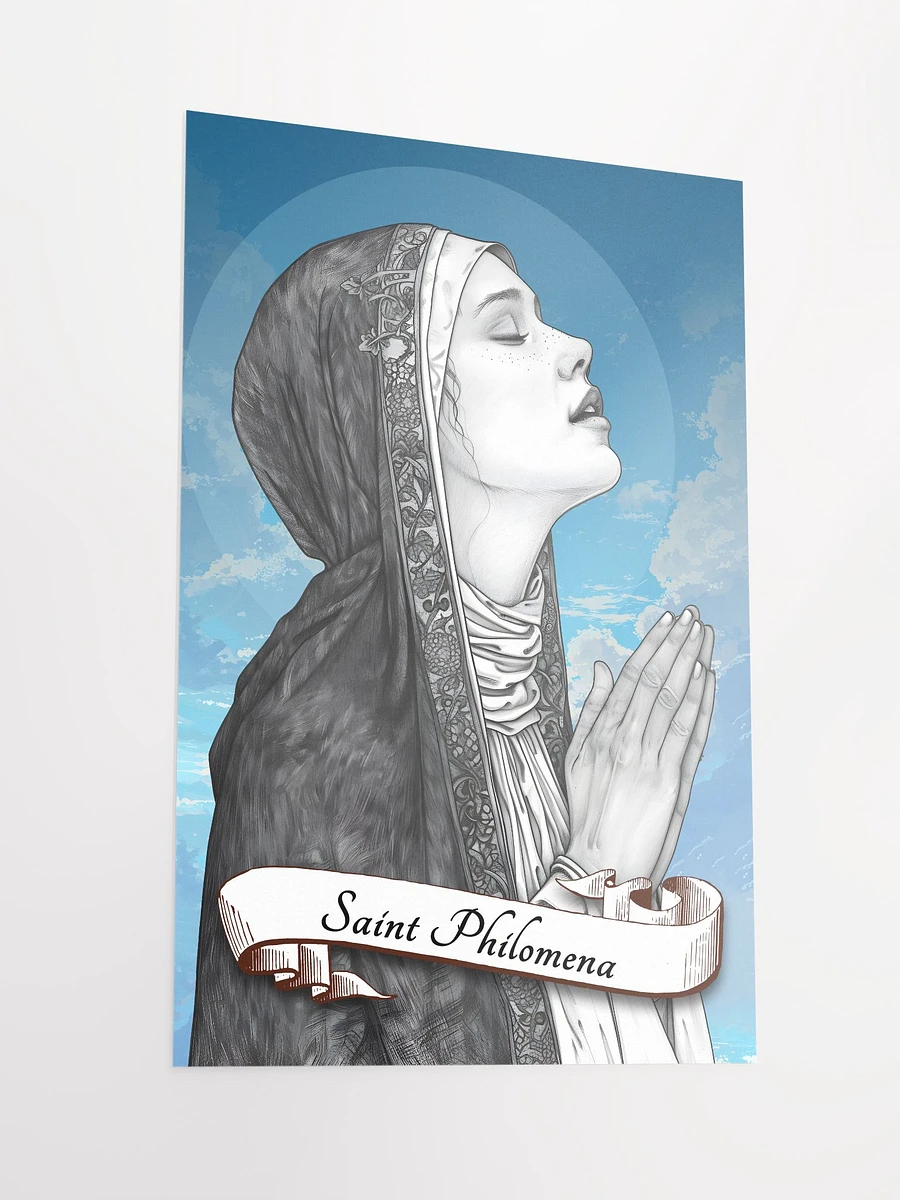 Saint Philomena Patron Saint of Newlyweds, Infants, Youth, the Childless, Expectant Mothers, Matte Poster product image (4)
