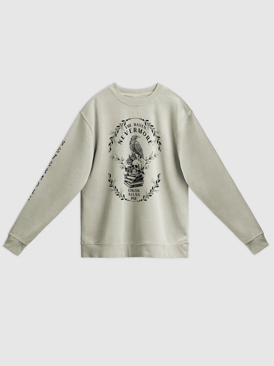 Edgar Allan Poe, Nevermore The Raven Sweatshirt, Book Lover, Halloween, Haunting Gothic Gift, Light, Dark Academia, Horror Movie Sweater product image (7)