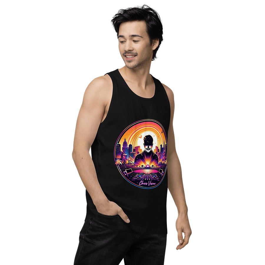 Sunset Spin DJ Men's Tank Top product image (10)