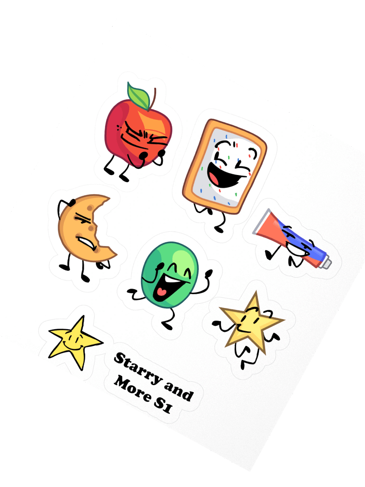 Starry and More S1 Cast Stickers product image (4)