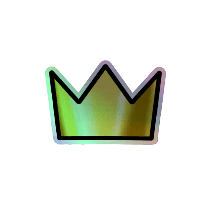Holographic Coom Crown Sticker product image (2)