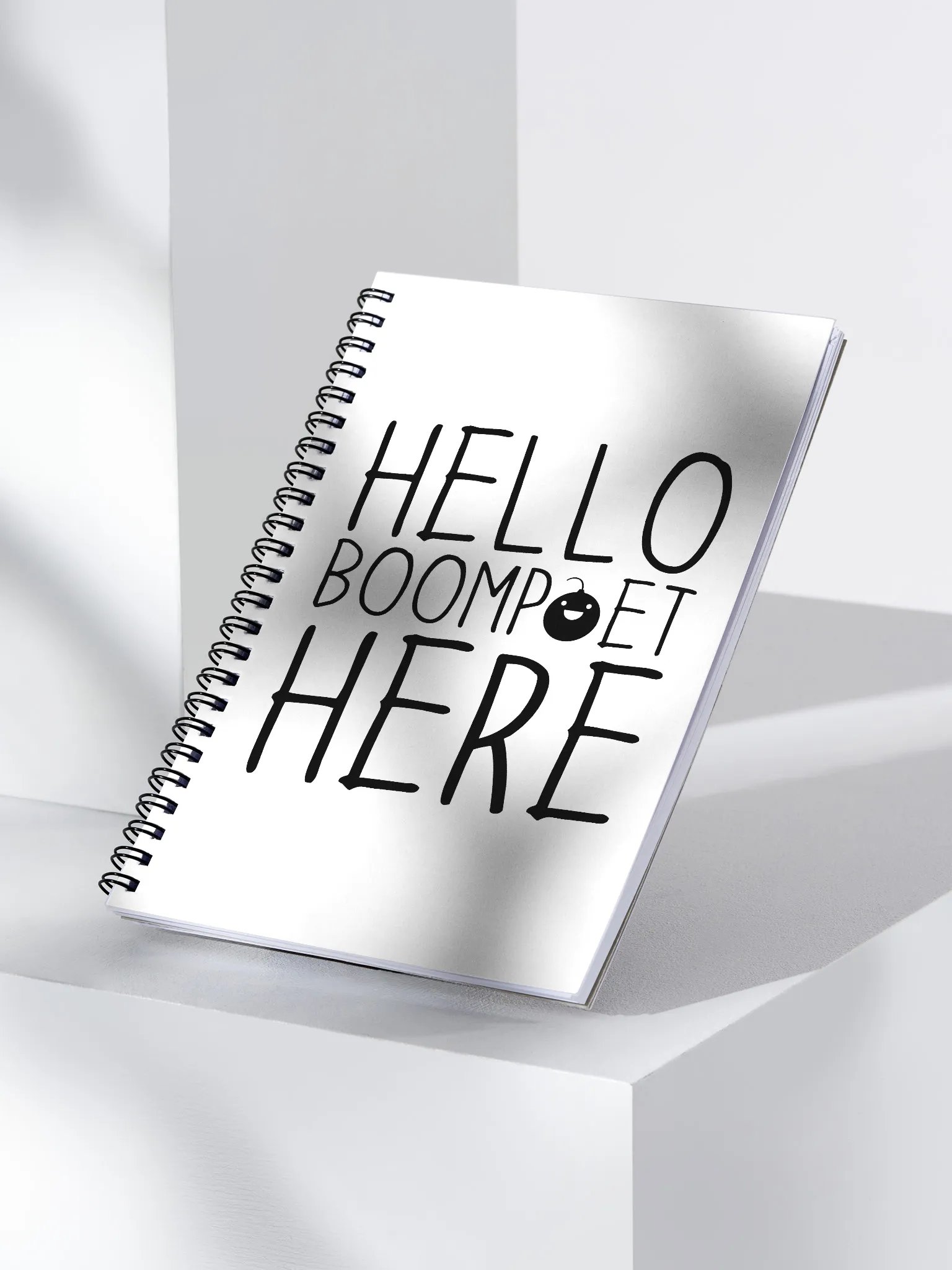 Hello Notebook Here - White Notebook product image (3)