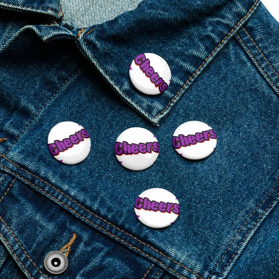 Neon Cheers Pin Buttons Set product image (16)