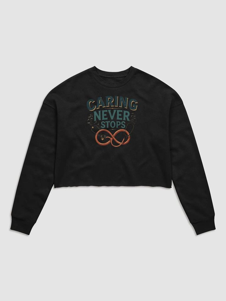Infinity Caring Women's Crop Sweatshirt product image (2)