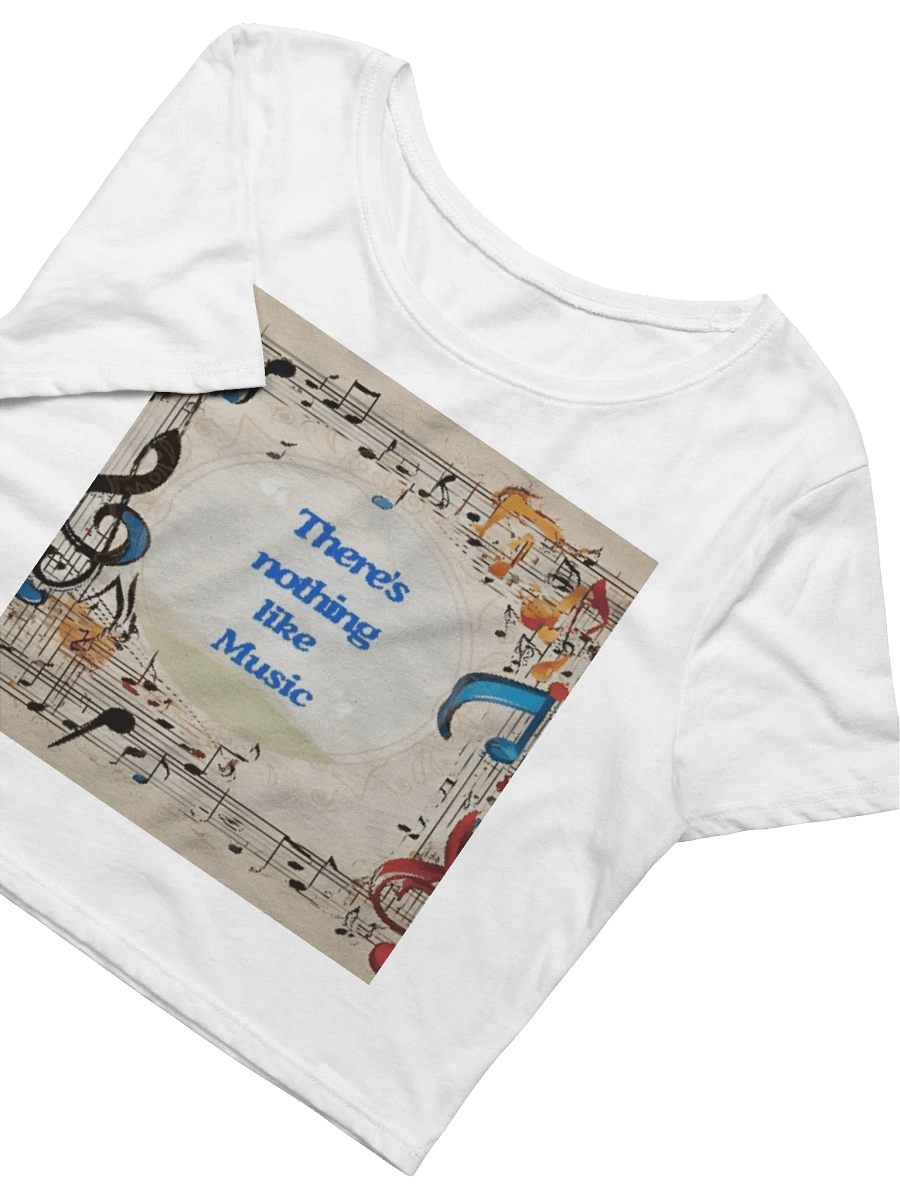 Musical Notes Motivation Crop Tee product image (3)
