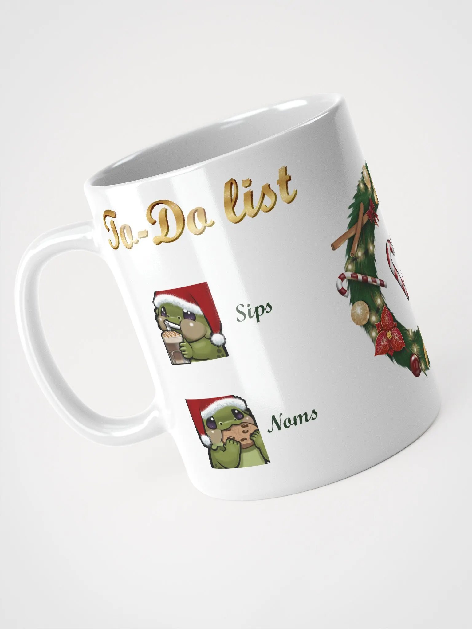 Lizzmas To-Do List Mug, white product image (1)