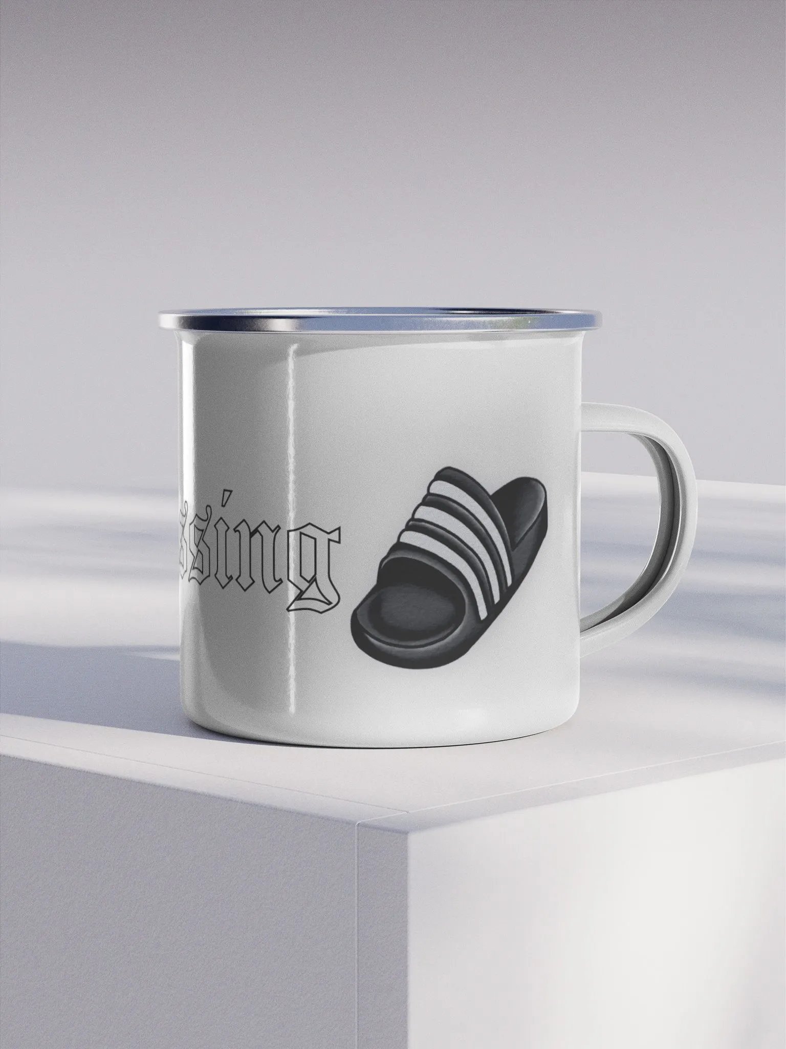 Chancla Blessing Enamel Mug product image (4)