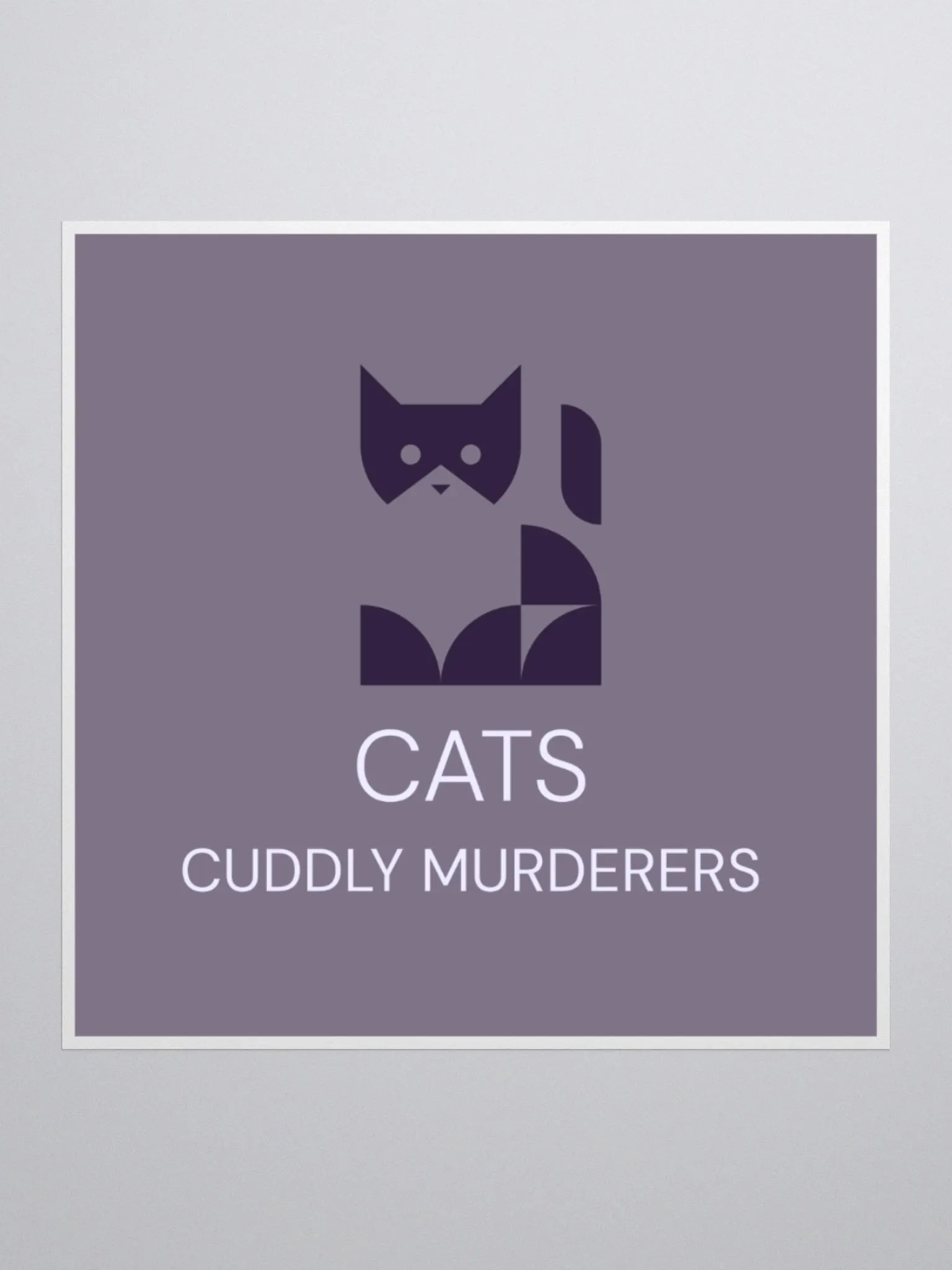 Cats Cuddly Murderers Kiss Cut Stickers product image (3)