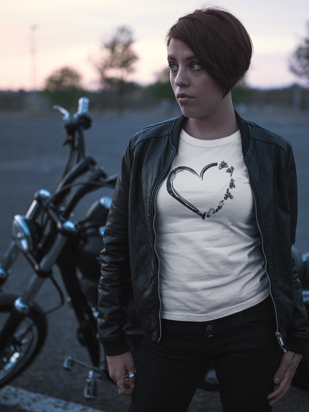 Motorbike Heart T-Shirt product image (1)