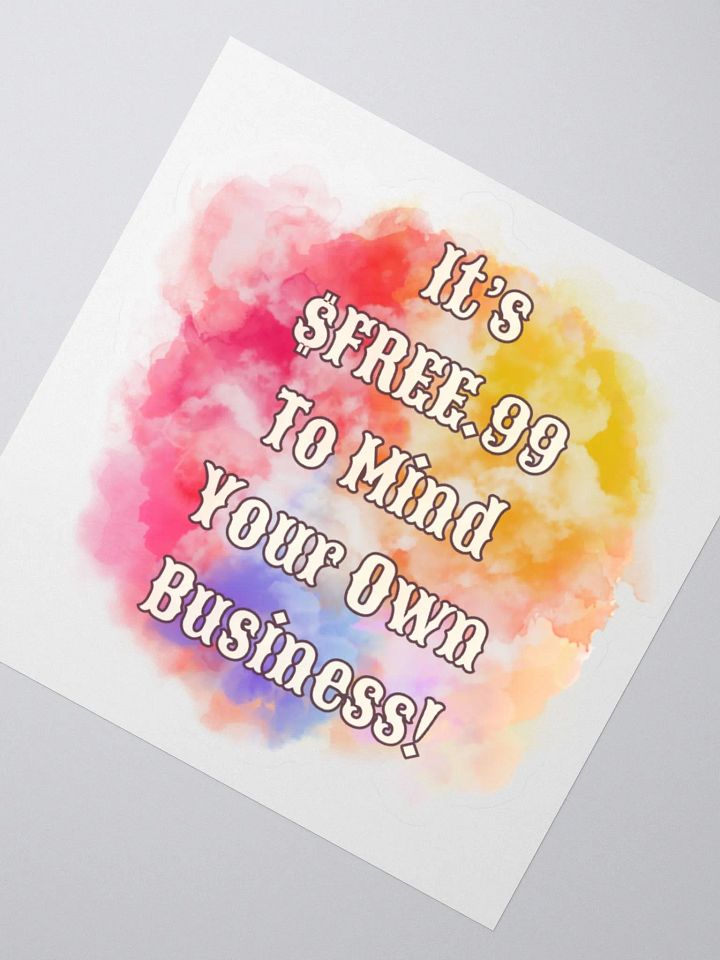 I'm Existing Kiss-Cut Sticker product image (2)