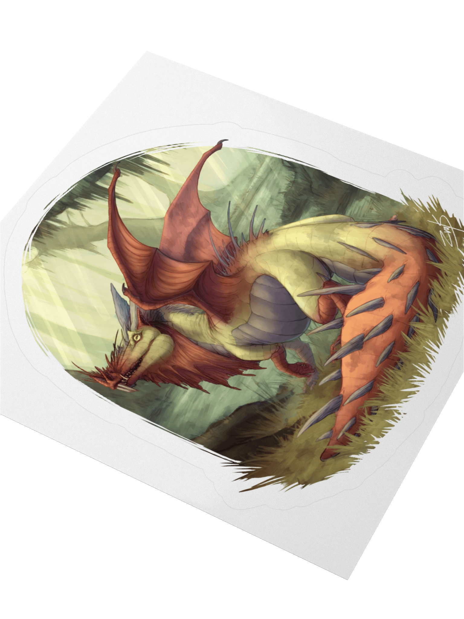 Dragon Digital Painting - sticker product image (3)