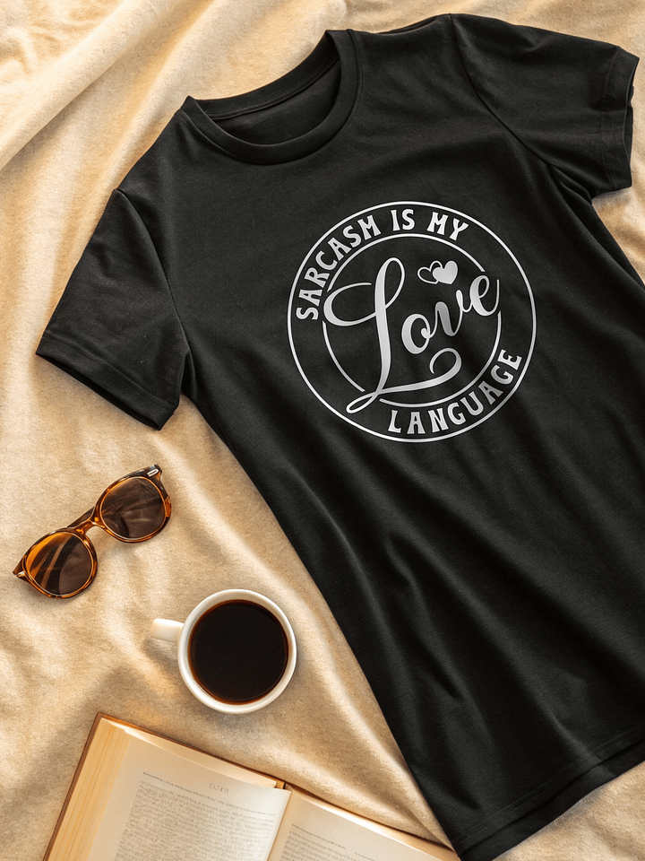 Sarcasm Is My Love Language Women's Black T-Shirt product image (2)