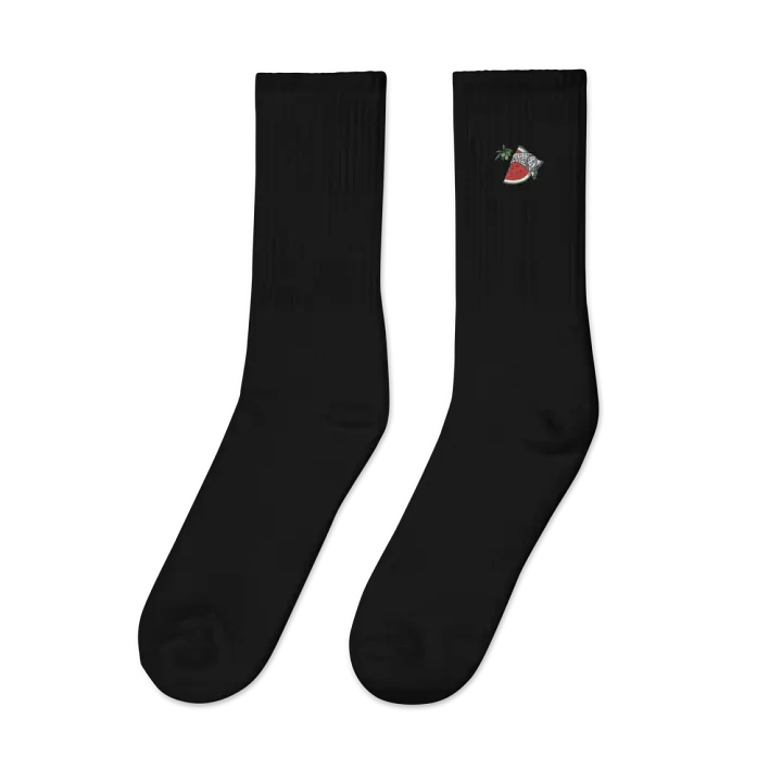 Watermelon Embroidered Socks product image (2)