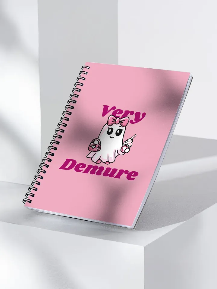 Very Demure Cute Ghost Dotted Spiral Notebook product image (2)