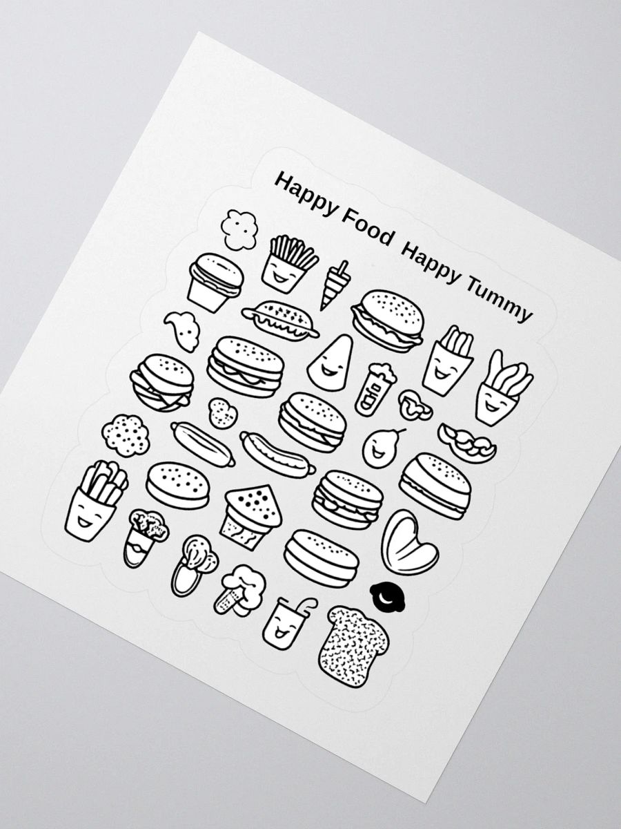 Happy Food, Happy Tummy — Smiling Snacks Sticker product image (7)